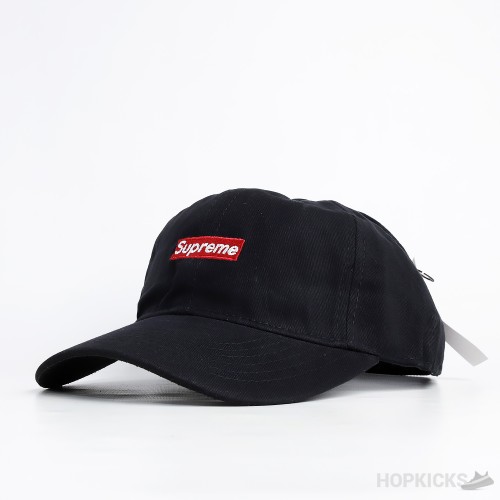 Supreme Black Red Box Logo Cap